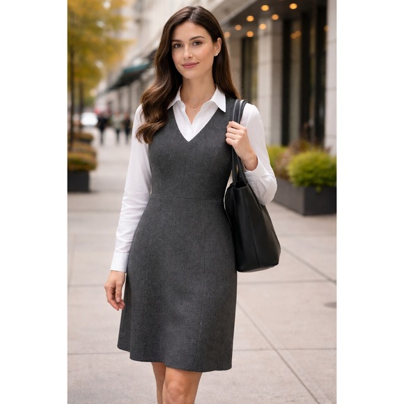 Jones New York Dresses & Skirts - Jones New York Sheath Dress Wm's Medium Black & Ivory Sleeveless Career Workwear